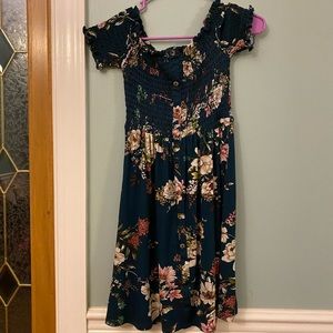 Off the shoulder short dress